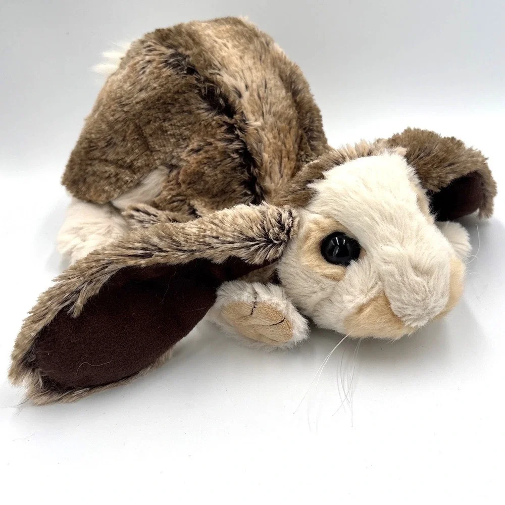 Folkmanis Baby Lop Rabbit Hand Puppet Brown White Realistic Plush 3048